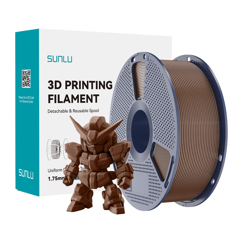 Sunlu PLA+ 2.0 Filament (kaffebrunt)