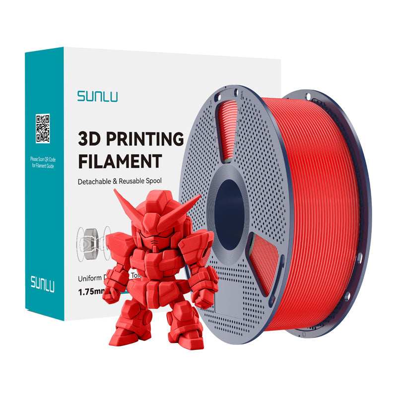 Sunlu PLA+ 2.0 Filament (rødt)