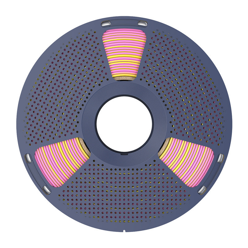 Sunlu PLA+ Silke dobbeltfarvet filament (pink og guld)
