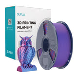 Sunlu PLA+ Silke dobbeltfarvet filament (rødt og blåt)