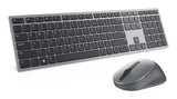 DELL KM7321W tastatur Mus inkluderet Kontor RF trådløs + Bluetooth QWERTY Russisk Grå, Titanium