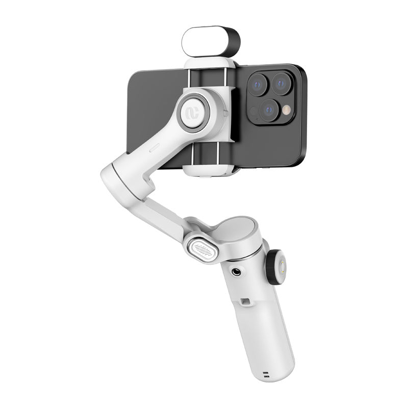 AOCHUAN X2 Gimbal med RGB-belysning (hvid)