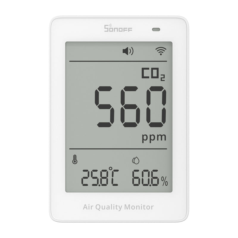 Sonoff AirGuard CO2 SAWF-08P WiFi LCD luftkvalitetsmåler