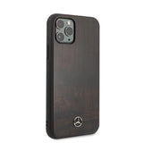 Mercedes Wood Line Rosewood-foder for iPhone 11 Pro - brun