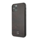 Mercedes Wood Line Rosewood-foder for iPhone 11 Pro Max - brun