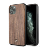 Mercedes MEHCN65VWOLB iPhone 11 Pro Max hardcase brązowy/brown Wood Line Walnut