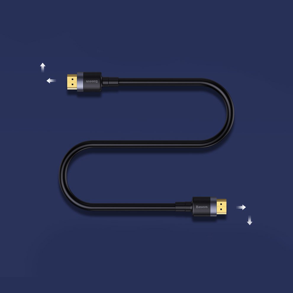 Baseus Cafule HDMI / HDMI 2.0 4K 60 Hz 3D 18 Gbps cable 2 m - black