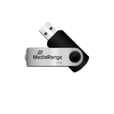 MediaRange MR913 USB-nøgle 128 GB USB Type-A 2.0 Sort, Sølv