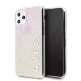 Guess GUHCN65PCUGLGPI iPhone 11 Pro Max roseguld/guld pink hårdkasse Gradient Glitter
