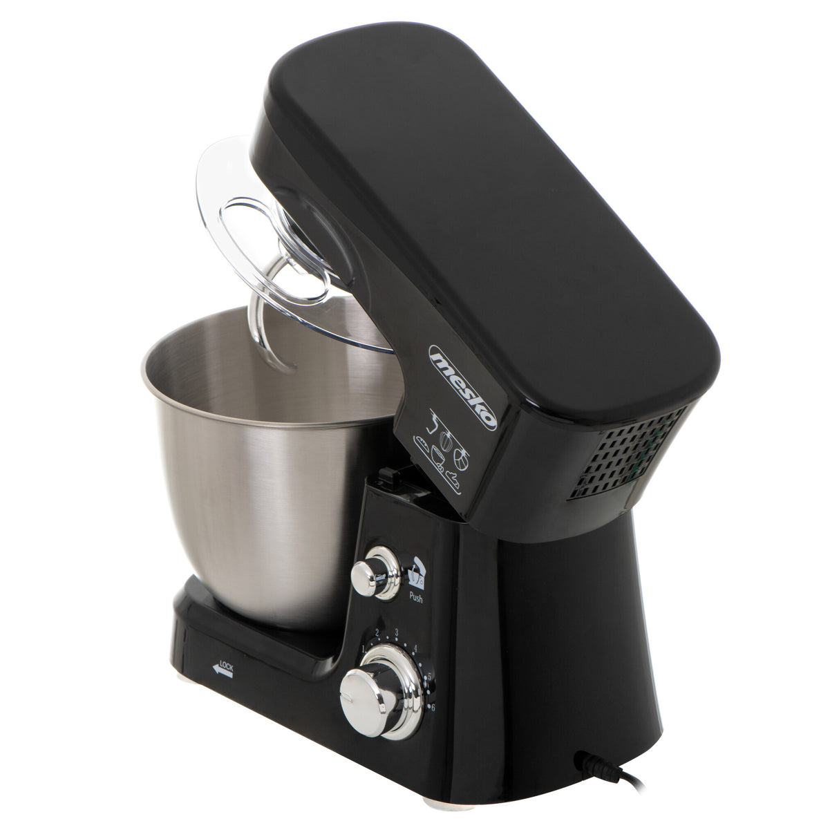 Mesko Home MS 4217 foodprocessor 1200 W 3,5 L Sort, Rustfrit stål