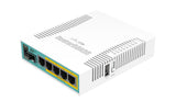 Mikrotik hEX PoE kabelforbundet router Hvid