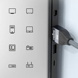 Wozinsky HDMI-kabel 1 m HDMI Type A (Standard) Sølv