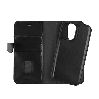 BUFFALO 2in1 Leather 3 card MagSeries iPhone 16 Black