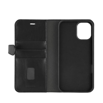 BUFFALO 2in1 Leather 3 card MagSeries iPhone 16 Plus Black