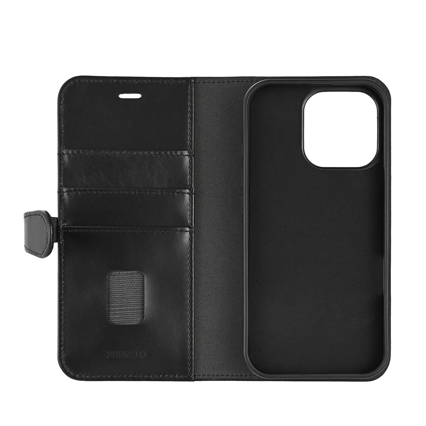 BUFFALO 2in1 Leather 3 card MagSeries iPhone 16 Pro Max Black