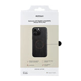 Backcover Læder Magseries Sort - iPhone 16 Pro Max