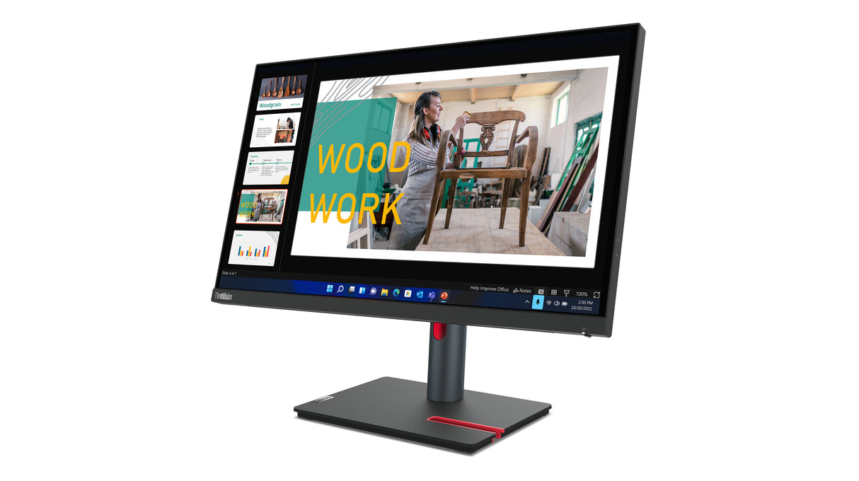 Lenovo ThinkVision P24q-30 LED display 60,5 cm (23.8") 2560 x 1440 pixel Quad HD Sort