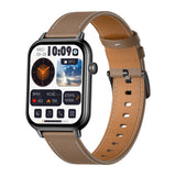 COLMI C28 Smartwatch   Sort + brunt læderrem