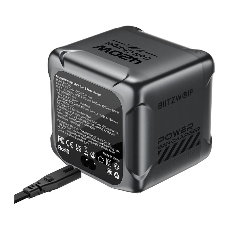 Blitzwolf BW-S33 420W oplader, 8 porte