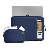 TOMTOC Defender-A13 Laptop Sleeve + 14" Case Set (Navy Blue)