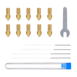 ELEGOO Neptune 4 / 4 Pro Brass Nozzle Set (0,2 mm x2, 0,4 mm x4, 0,6 mm x2, 0,8 mm x2)