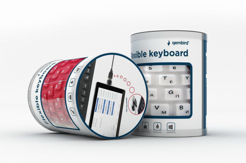 Gembird KB-109F-B tastatur USB + PS/2 QWERTY Sort