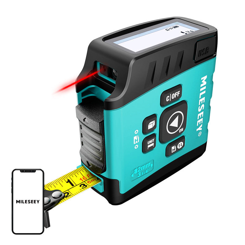 Mileseey DT20 Laser Distance Meter med et 40-meter målebånd