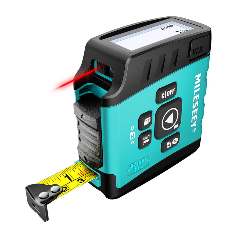 Mileseey DT20 Laser Distance Meter med et 40-meter målebånd