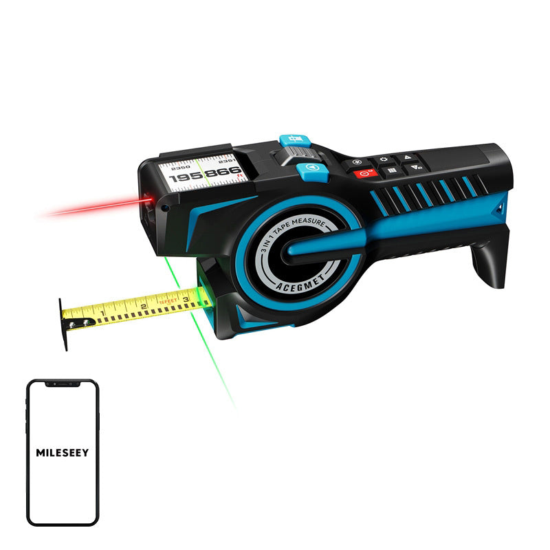 Mileseey DTX 10 Laser Distance Meter med et 100-meter målebånd