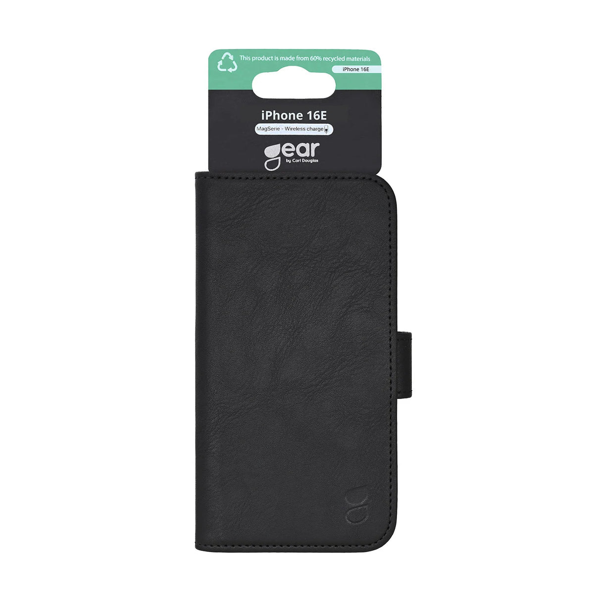 Wallet iPhone 16e Classic 3 Kort MagSerie Sort