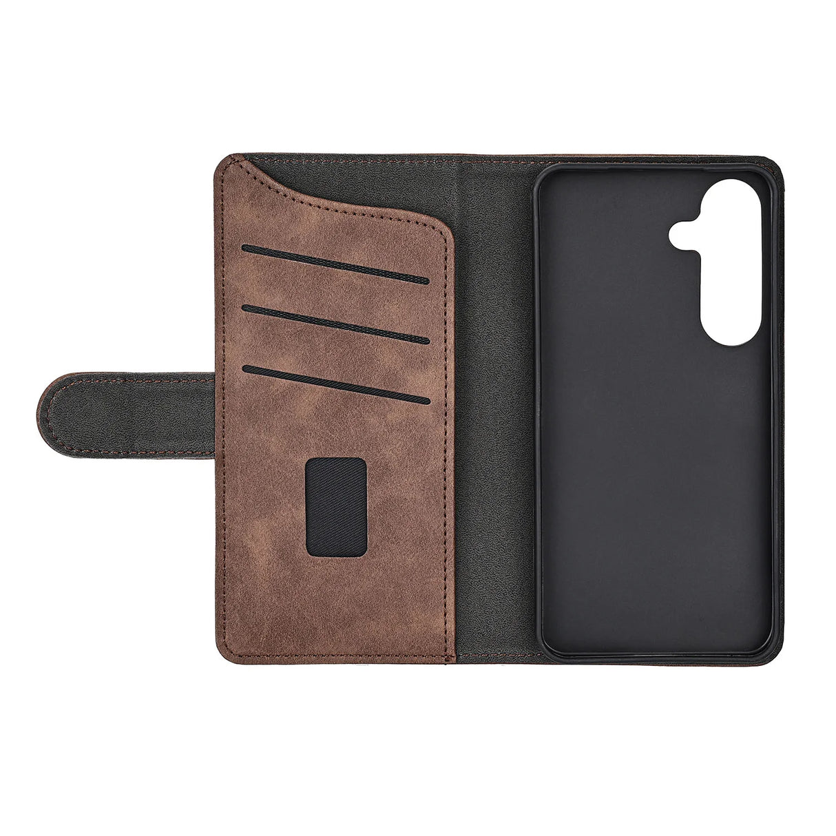 Wallet 3 Kort Brun - Samsung S25 5G