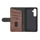 Wallet 3 Kort Brun - Samsung S25 5G