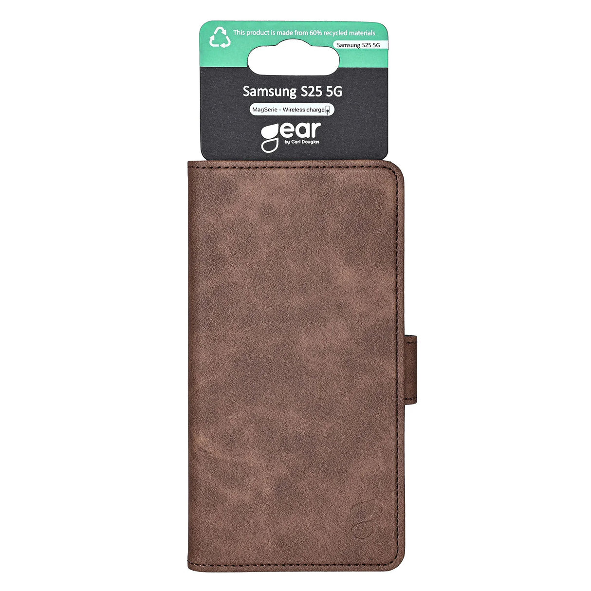 Wallet 3 Kort Brun - Samsung S25 5G