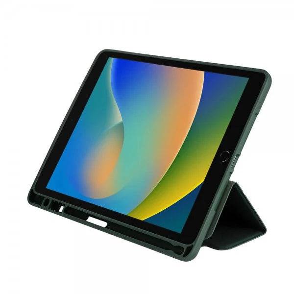 GEAR Cover Penpocket Soft Touch Green  iPad 10,2" 2019/20/21 & Air 10,5" 2019