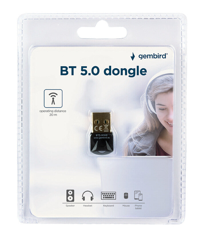 Gembird BTD-MINI6 netværkskort Bluetooth