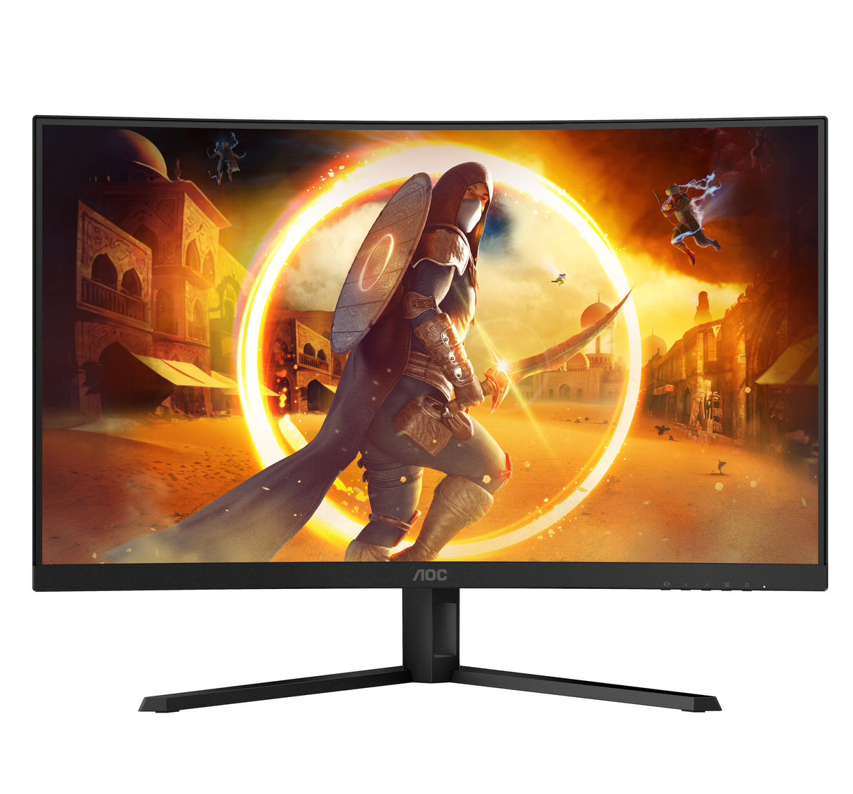 AOC G4 CQ32G4VE computerskærm 80 cm (31.5") 2560 x 1440 pixel Quad HD LCD Sort, Grå