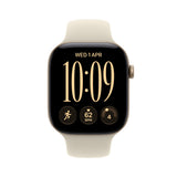 Apple Watch Series 12 GPS 46mm Light Gold Aluminium Case with Sand Sport Band - M/L