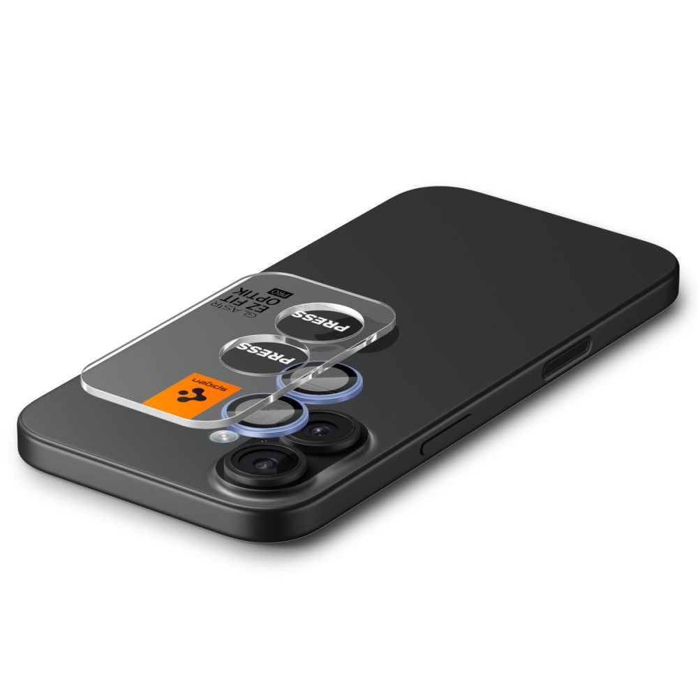 Kamera Beskyttelse Spigen Optik Pro Glas.Tr ”Ez Fit” Camera Protector 2 Pack Iphone 16 / 16 Plus / 17 Blå