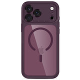 Tech Protect Magpeak Magsafe Cc Iphone 17 Pro / 18 Pro Burgundy/Clear