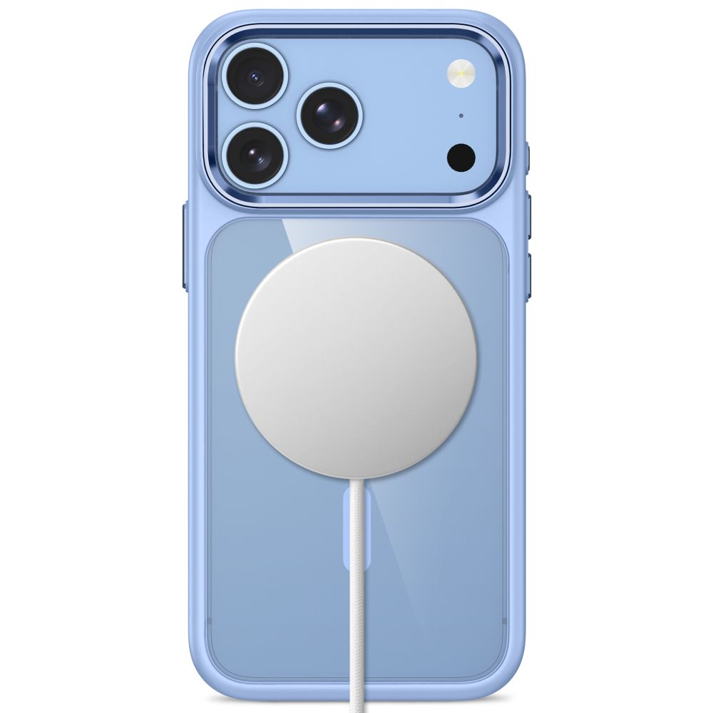 Tech Protect Magmat Magsafe Cc Iphone 17 Pro / 18 Pro Lysblå/Klar