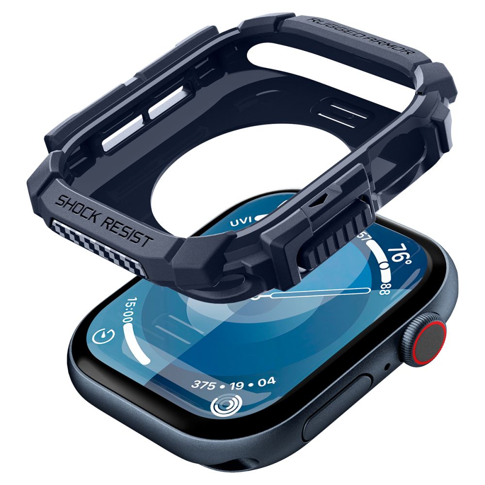 Spigen Rugged Armor Apple Watch 10/11 (46 Mm) Marineblå