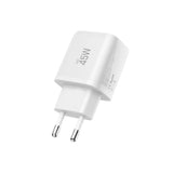 Tech Protect Nca45 W Gan 2 Port Netværksopladder Pd 45 W / Qc3.0 + Lightning Kabel Hvid