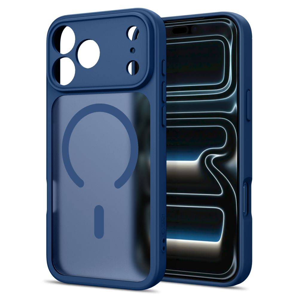 Tech Protect Basicmag Magsafe Iphone 17 Pro / 18 Pro Mat Dyb Blå