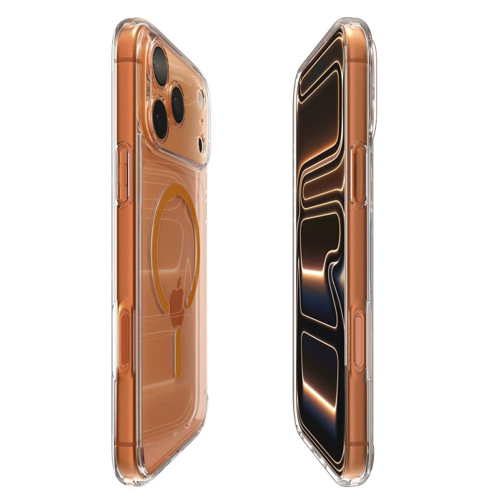 Spigen Ultra Hybrid Magsafe Iphone 17 Pro Max Klar/Orange