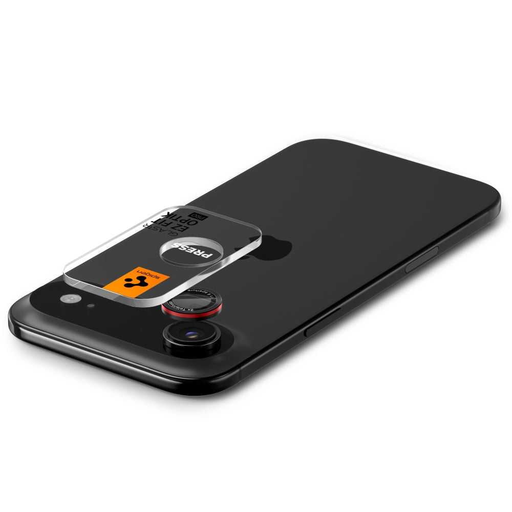 Kamera Beskyttelse Spigen Optik Pro L Serien Glas.Tr ”Ez Fit” Kamera Beskyttelse 2 Pack Iphone Air Sort/Rød