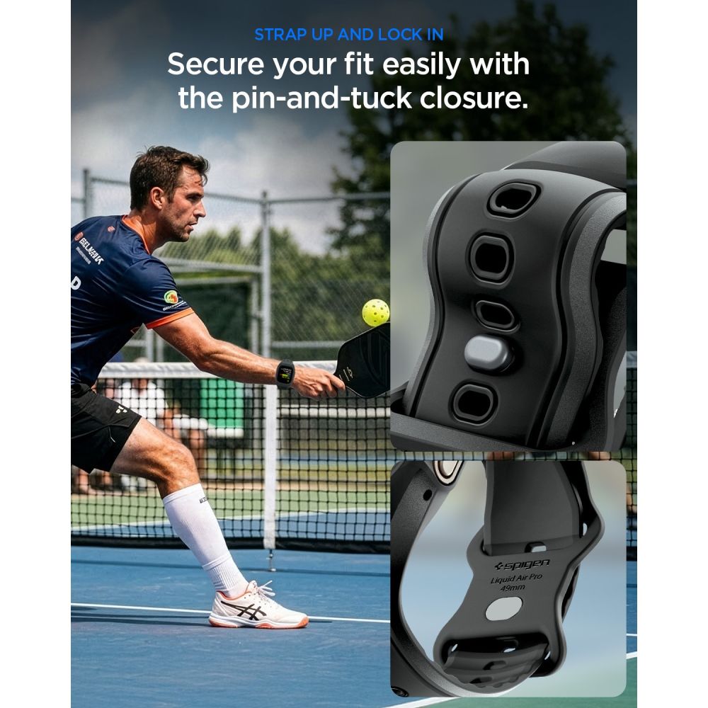 Spigen Liquid Air 'Pro' Apple Watch Ultra 1 / 2 / 3 / 4 (49 Mm) Sort