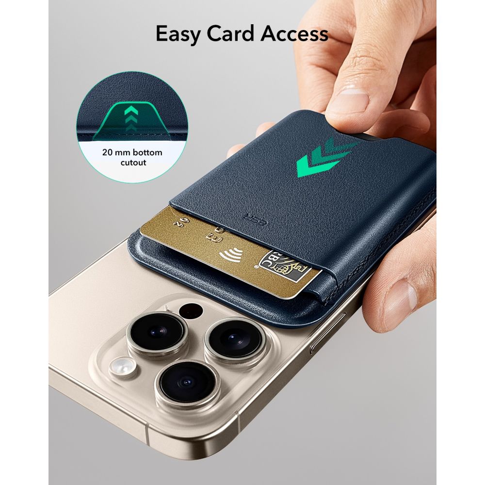 Esr Classic Rfid Magnetisk Tegnebog Magsafe Mørkeblå