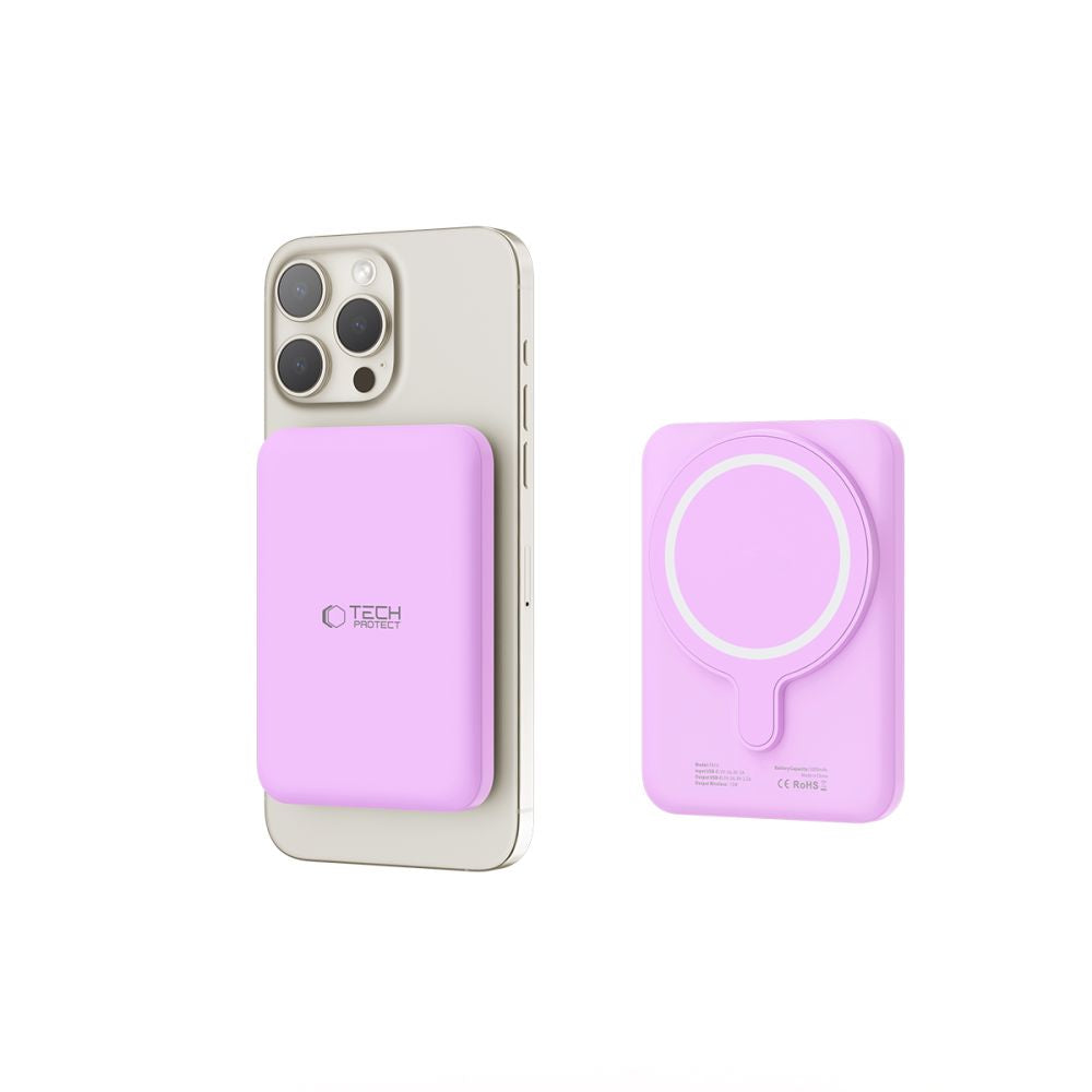 Tech Protect Pb10 Lifemag Magsafe Powerbank 5000 Mah Lilla