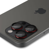 Kamera Beskyttelse Spigen Optik Pro L Series Glas.Tr ”Ez Fit” Kamera Beskyttelse 2 Pack Iphone 14 Pro / Max / 15 Pro / Max / 16 Pro / 16 Max / 17 Pro / 17 Max Sort/Rød