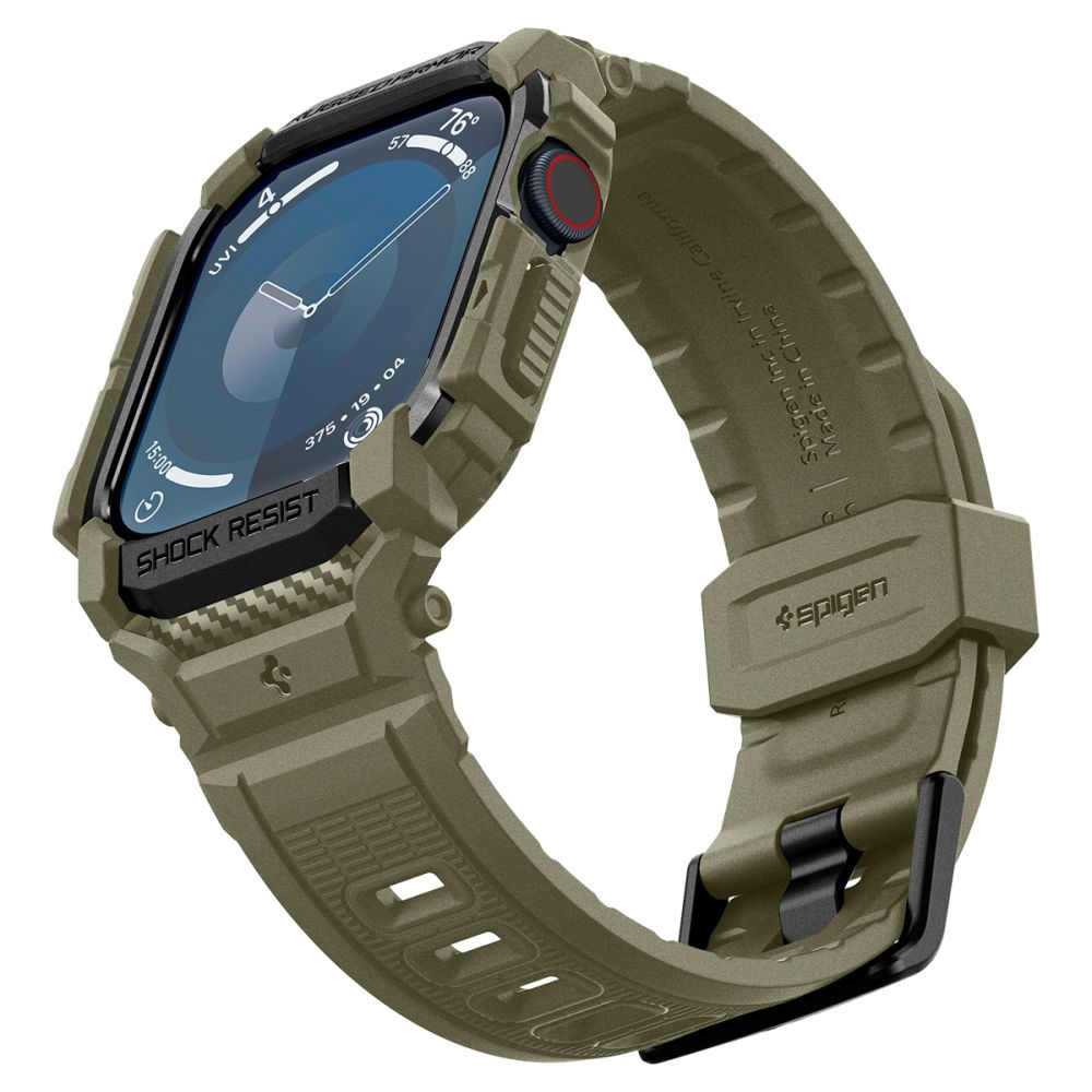 Spigen Rugged Armor ”Pro” Apple Watch 10/11 (46 Mm) Vintage Khaki